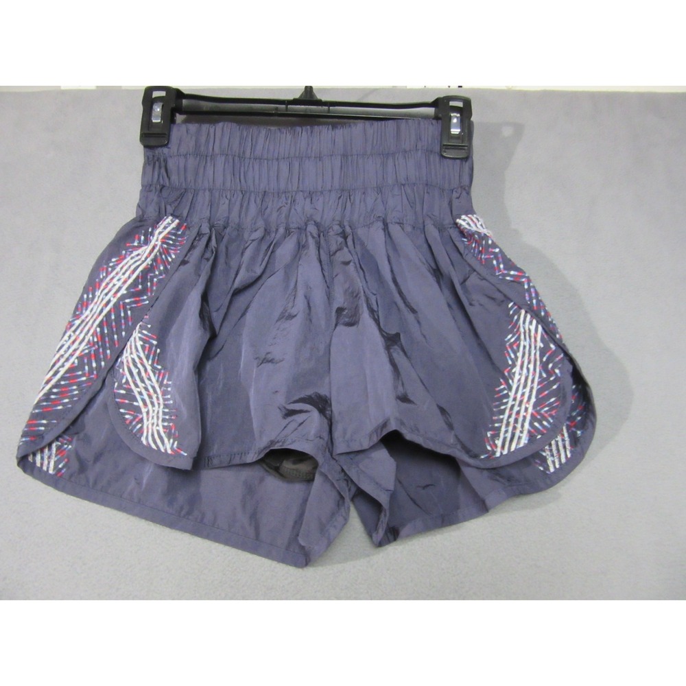 Free People Movement Shorts Womens XS Purple Way Home Smocked Running Liner